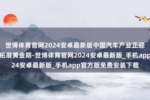 世博体育官网2024安卓最新版中国汽车产业正迎来前所未有的国际化拓展黄金期-世博体育官网2024安卓最新版_手机app官方版免费安装下载