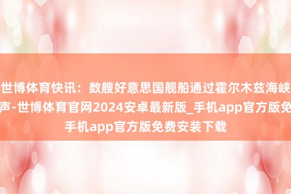 世博体育快讯：数艘好意思国舰船通过霍尔木兹海峡，特朗普发声-世博体育官网2024安卓最新版_手机app官方版免费安装下载